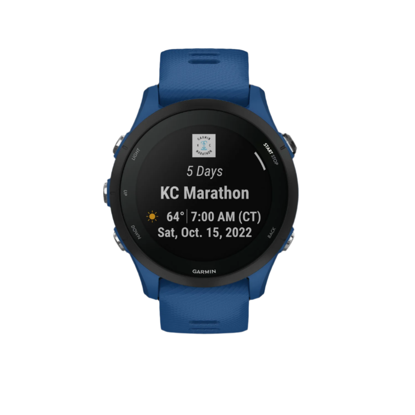 Garmin Forerunner® 255 Montre Gps Intelligente - Suivi De La Santé Quotidienne Avec Une Autonomie De 14 Jours - Bleu Tidal