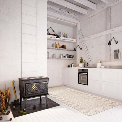 Tapis Joni Ivoire - 4'4 X 6'5 |Carpette Joni ivoire - 4 pi 4 po x 6 pi 5 po