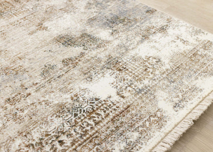 Sydney Beige Grey Cream Distressed Area Runner - 2'0 x 7'10|Couloir vieillir Sydney beige, gris et crème - 2 pi 0 po x 7 pi 10 po