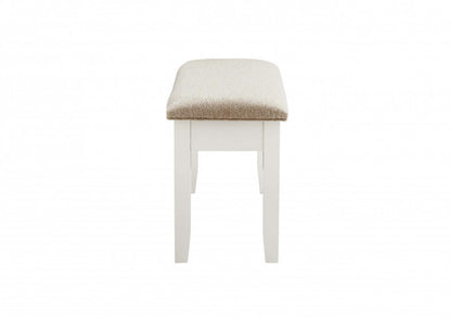 Banc de salle à manger Jane en tissu avec rangement - brun