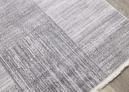 Tapis Eva à motif carrés de vieillis et à franges - 5 pi 3 po x 7 pi 3 po