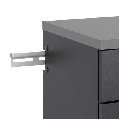 Hangups 3-Drawer Base Storage Cabinet - Black|Armoire de plancher HangUps à 3 tiroirs avec rangement - noire
