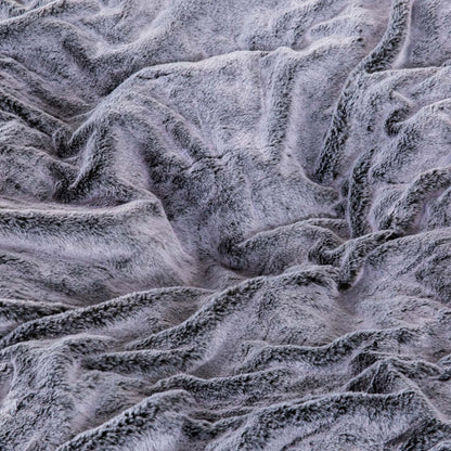 Sealy Bala Faux Fur High Density Foam Bean Bag Chair - Grey|Fauteuil poire Bala de Sealy en fausse fourrure avec mousse à haute densité - gris