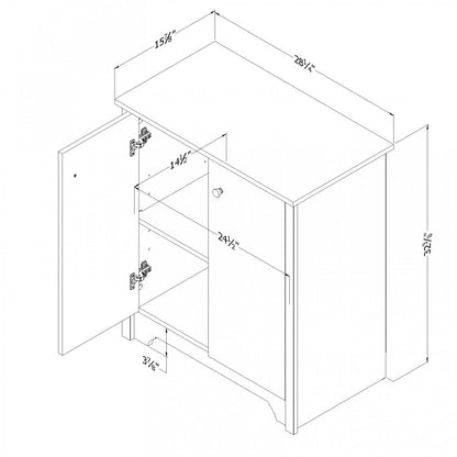 Vito Petite armoire de rangement à 2 portes - Noir pur | Vito Armoire De Rangement 2 Portes - Noir Solide