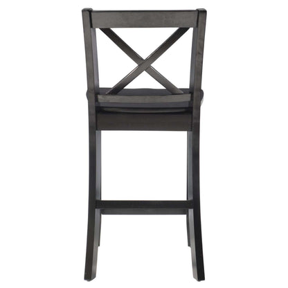 Tabouret Torino X-Back Counter-Height - Noir|Tabouret Torino de hauteur comptoir avec dossier en X - noir