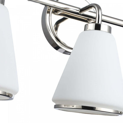 Zoey 3 Light Bathroom Vanity, Polished Nickel Lamp | Meuble-lavabo Zoey à 3 lampes, nickel poli