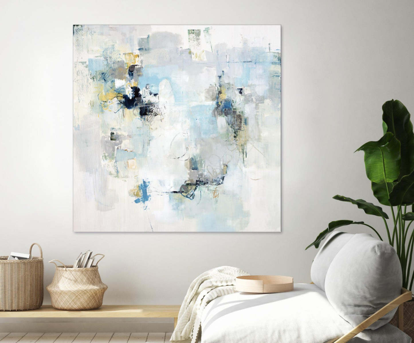 Œuvre d'art murale géante « Color Kernel » 54 x 54