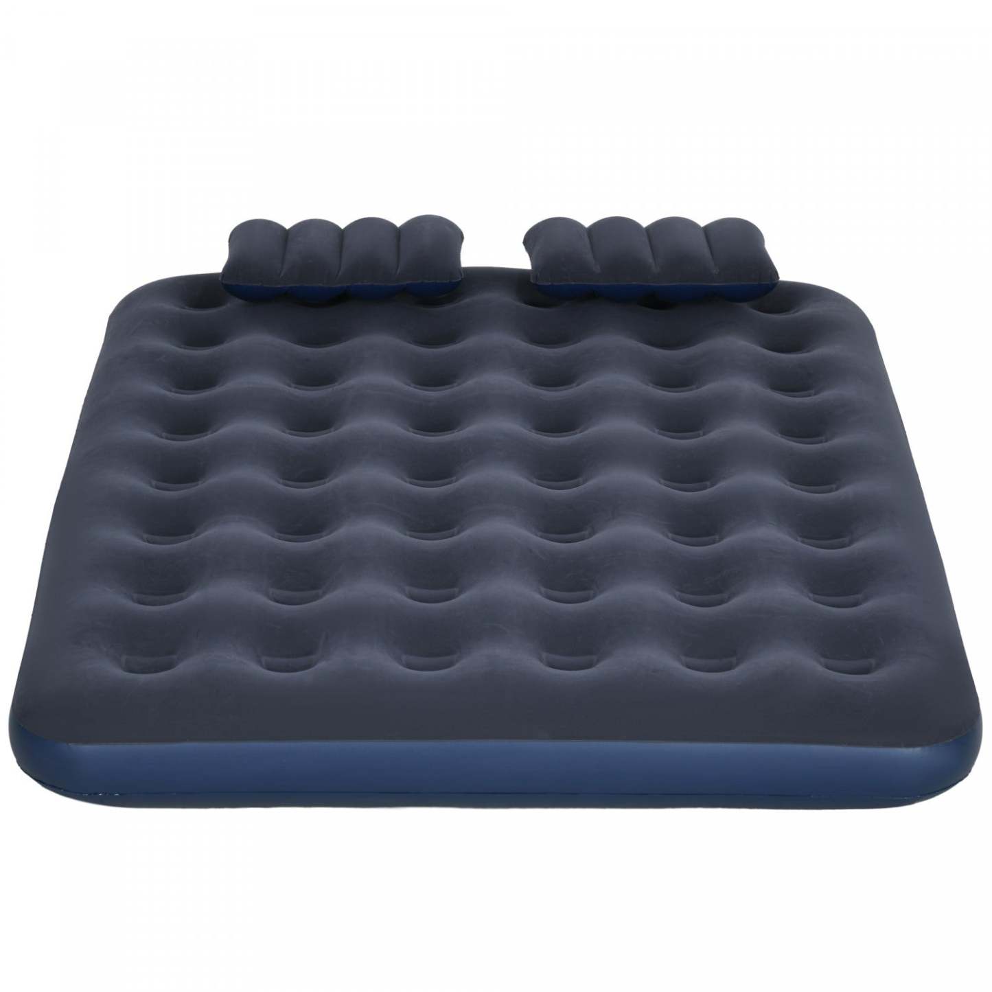 Matelas pneumatique double Outsunny avec 2 oreillers, lit pneumatique jumeau, bleu