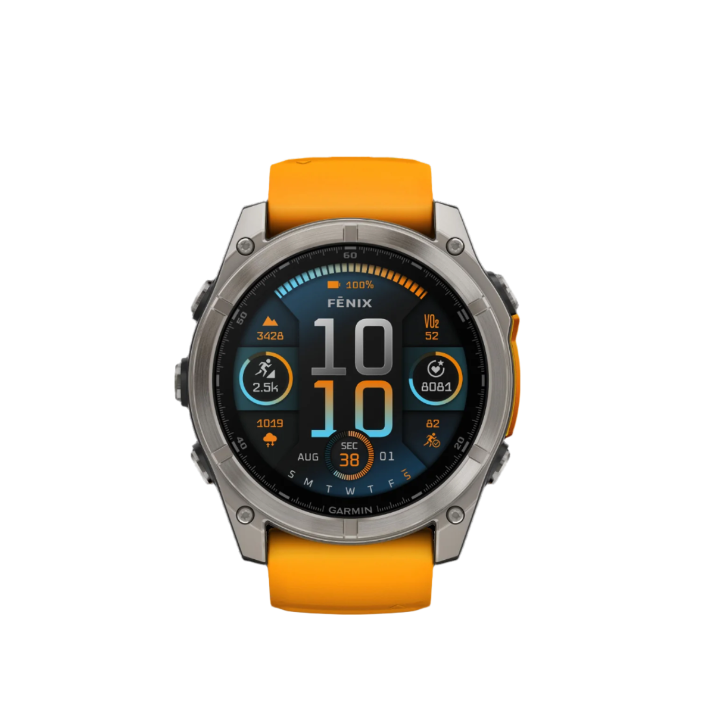 Garmin Fēnix 8 Amoled Sapphire Smartwatch 51mm - Gps, Boussole, Gyroscope Et Altimètre Barométrique | Montre Intelligente Garmin Fēnix 8 Amoled Sapphire 51mm - Gps, Boussole, Gyroscope Et Altimètre Barométrique
