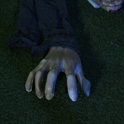 Homcom 62 Décoration d'Halloween en plein air Zombie Rampant, Activé par le Son|Homcom Décoration d'Halloween 55,1 Zombie Rampant, Actif Par Le Son