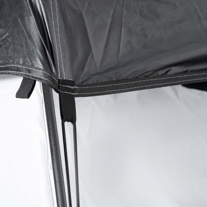 Outsunny Tente De Douche Pop Up, Abri D'intimité Portable Pour 2 Personnes, Cabine De Change Avec 2 Fenêtres, 3