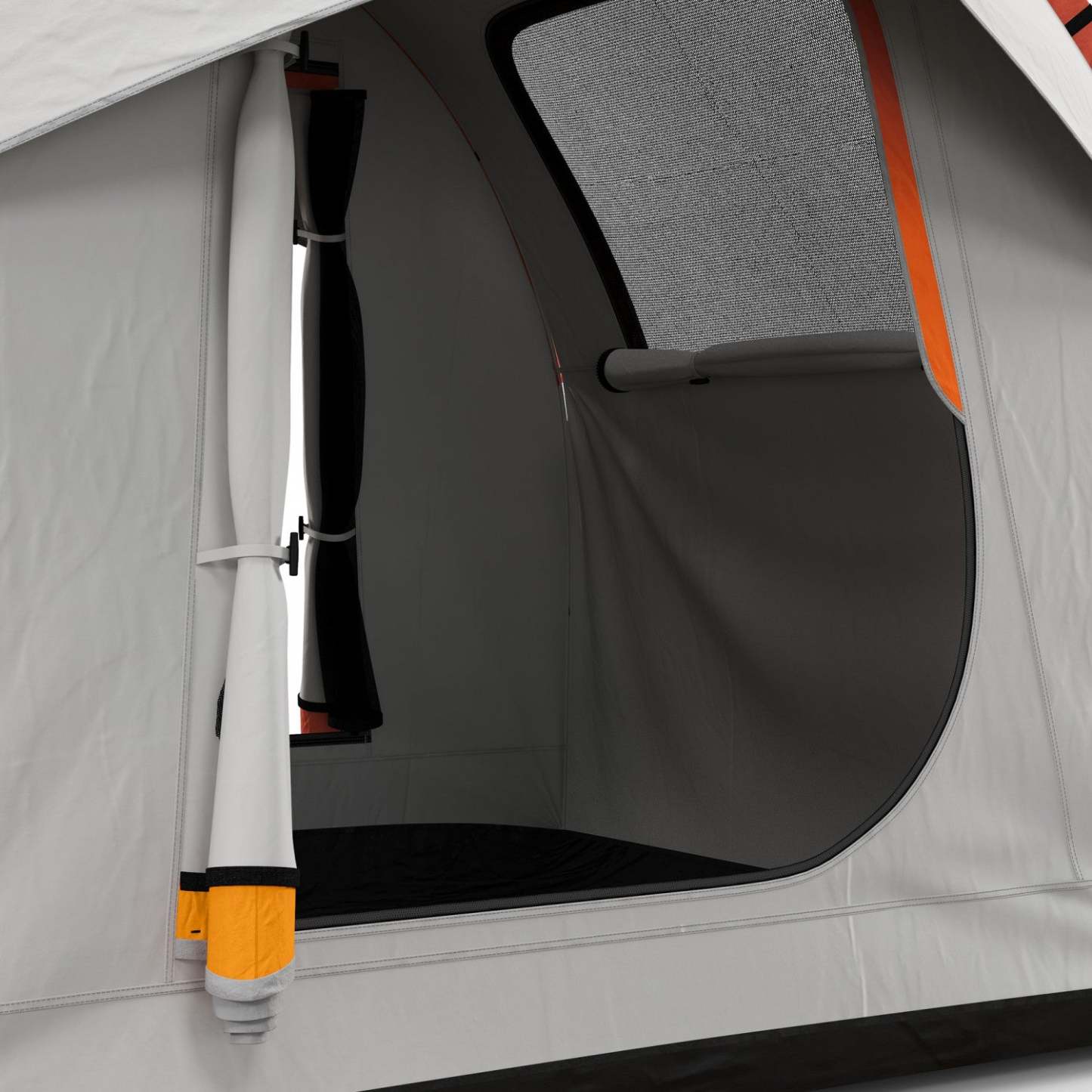 Outsunny Tente De Camping Pour Voiture Avec 3 Portes, 2000mm Imperméable, Gris Et Orange|Outsunny Car Camping Tent With 3 Doors, Grey And Orange