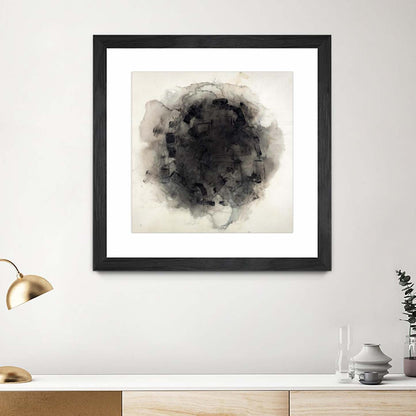 Positives And Negatives I Matted and Framed Black 36x36 Wall Art|Œuvre d’art murale encadrée noire et mate « Positives And Negatives I » 36 x 36