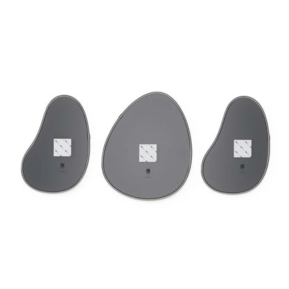 Miroirs Umbra Hubba Pebble - Ensemble de 3|Miroirs Hubba Pebble de Umbra - ensemble de 3