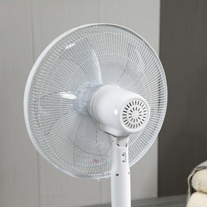 Homcom Ventilateur Sur Pied 18 Pouces Avec Minuterie 18h|Homcom 18-inch Pedestal Fan With 18h Timer