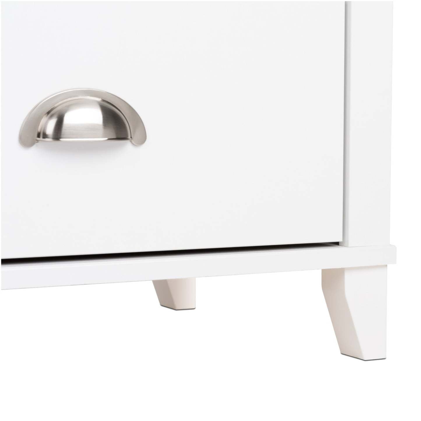 Yaletown 2-Drawer Tall Nightstand - White|Table de nuit haute Yaletown à 2 tiroirs - blanche