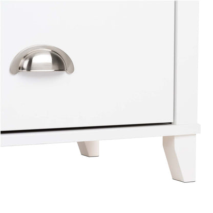 Yaletown 2-Drawer Tall Nightstand - White|Table de nuit haute Yaletown à 2 tiroirs - blanche