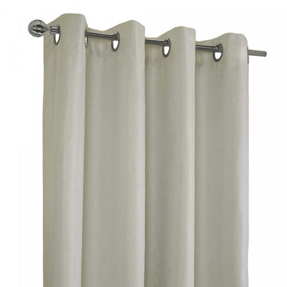 Thermaplus Vigo Blackout Grommet Curtain Panel - 52 x 84|Panneau de rideau coupe-lumière à œillets Vigo blanc cassé de Thermaplus - 52 x 84