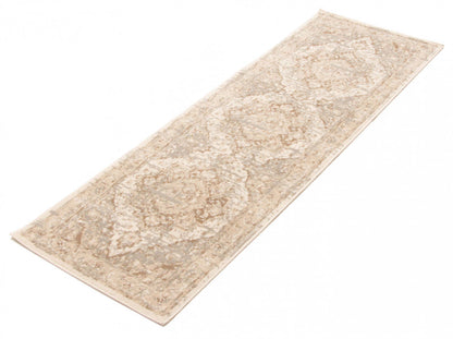 Tapis beige Priya - 2'8 x 8'2|Tapis Priya beige - 2 pi 8 po x 8 pi 2 po