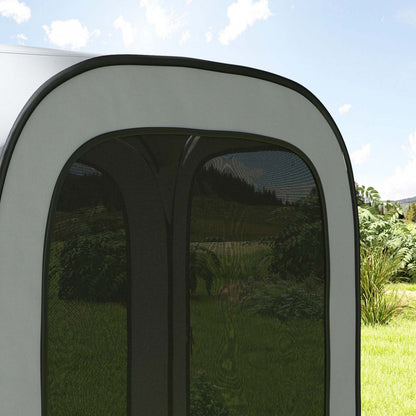 Outsunny Tente Écran Pop Up 11ft, Gazebo de Camping Upf50+ Avec Sac de Transport
