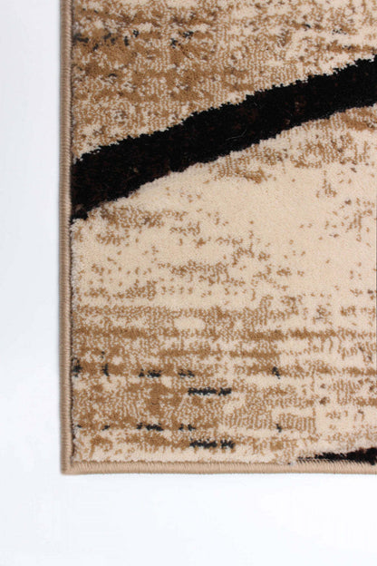 Carpette Cherokee dorée chocolat - 6 pi 7 po x 9 pi 6 po