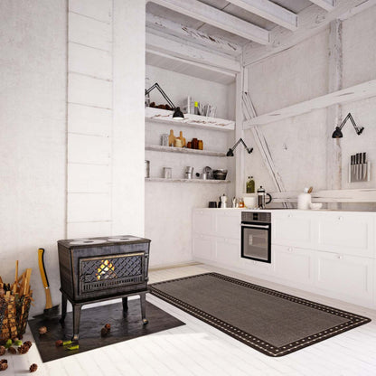 Carpette Clementine chocolat - 3 pi 3 po x 4 pi 7 po