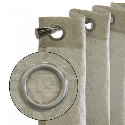 Habitat Martina Silver Light Filtering Grommet Curtain Panel - 52 x 84|Panneau de rideau filtrant la lumière à œillets Martina argenté d'Habitat - 52 x 84