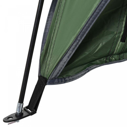 Outsunny Pop Up Tent, Tente de Plage, Abri Solaire Protégé UV Avec Sac de Transport et Sardines pour 2-3 | Tente De Plage Abri De Plage Pliable Dim. 2,30l X 1,40l X 1,27h M Fenetre Sac Transport Inclu Polyes