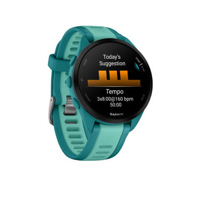 Garmin Forerunner® 165 Montre Gps Intelligente - Suivi De La Santé Avec Écran Amoled - Turquoise/aqua