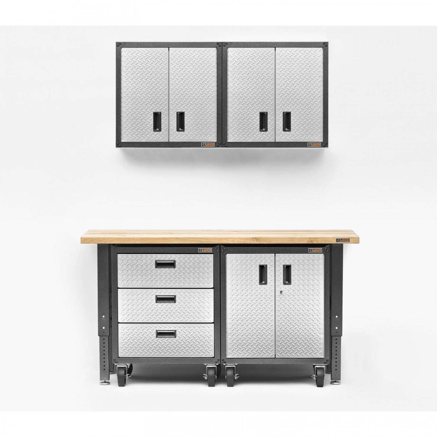 Gladiator Modular Gearbox Caster Kit - Black|Ensemble de roulettes pour armoire modulaire GearBox de Gladiator - noir