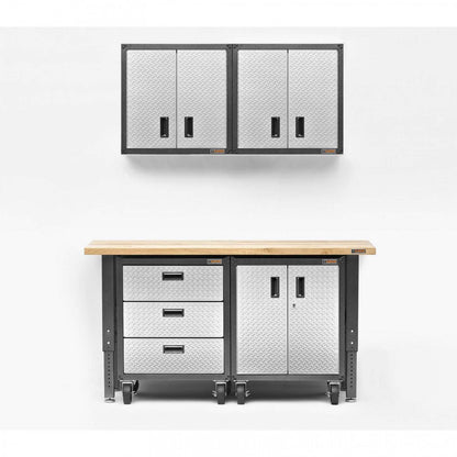 Gladiator Modular Gearbox Caster Kit - Black|Ensemble de roulettes pour armoire modulaire GearBox de Gladiator - noir