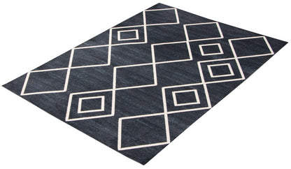 Tapis Kenza bleu lavable en machine - 6'0 x 9'0|Carpette Kenza bleue lavable à la machine - 6 pi 0 po x 9 pi 0 po|D86FDH20
