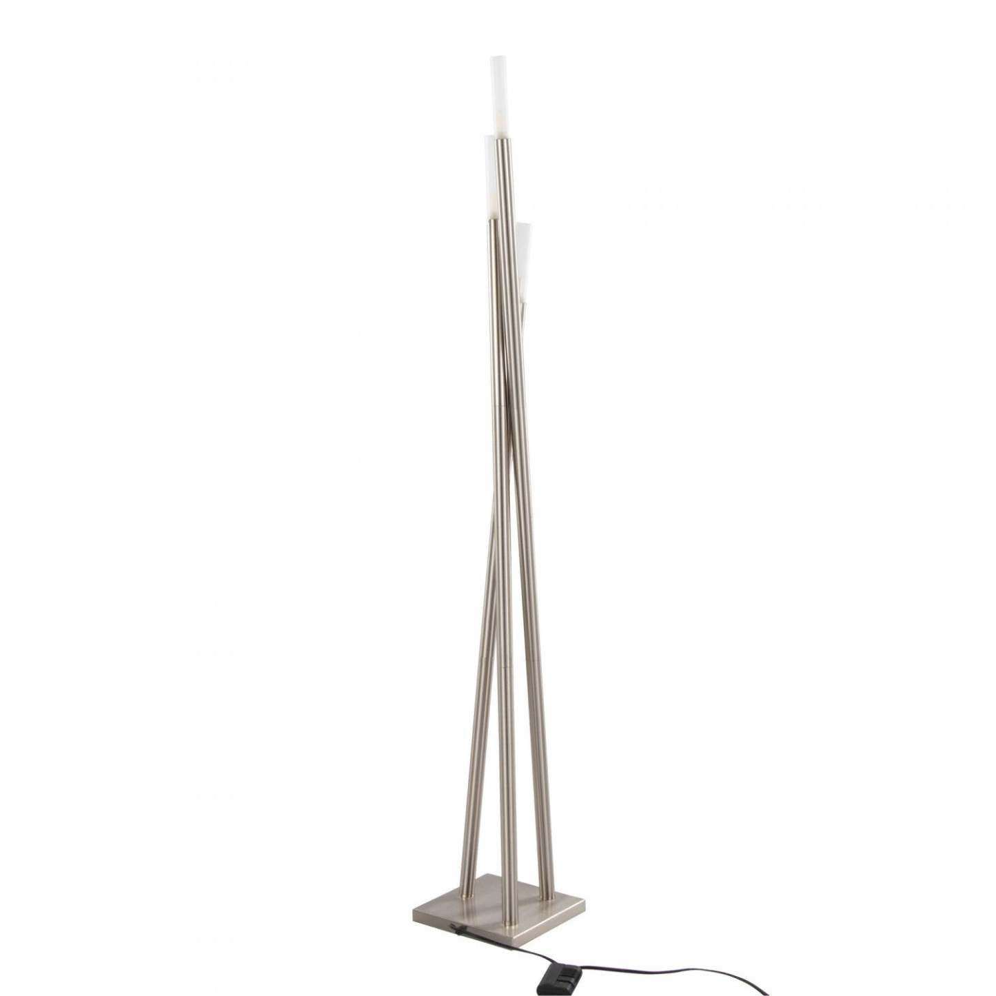 LumiSource Icicle Contemporary Brushed Nickel Floor Lamp|Lampe à pied contemporaine Icicle en nickel brossé