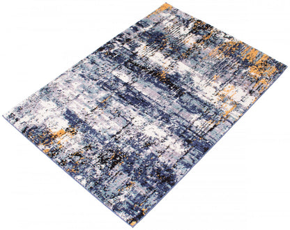 Tapis Paloma Marble Bleu - 5'3 x 7'3|Carpette Paloma Marble bleue - 5 pi 3 po x 7 pi 3 po|D86FPOIF