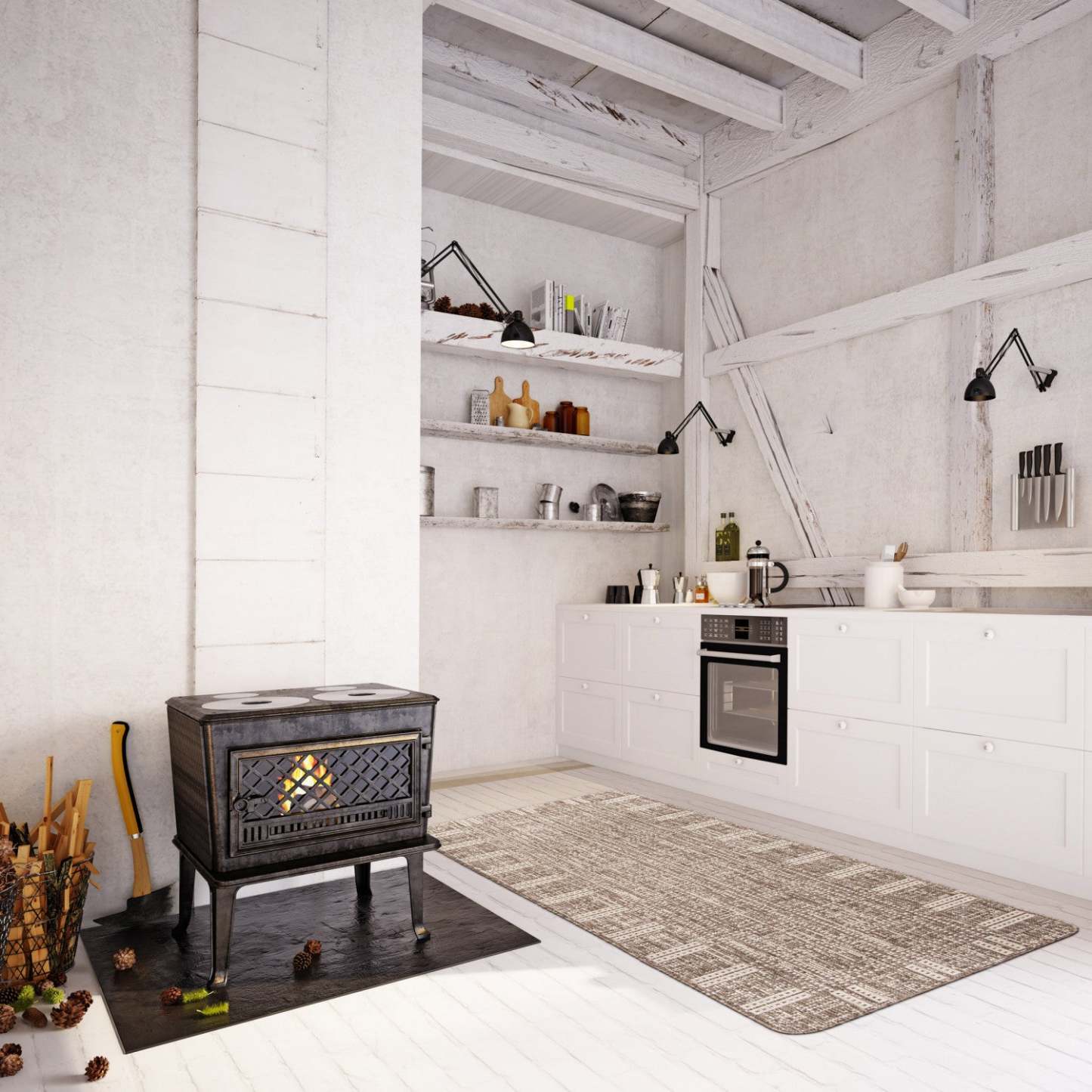 Tapis Joni taupe - 2'2 X 6'7 | Tapis Joni taupe - 2 pi 2 po x 6 pi 7 po