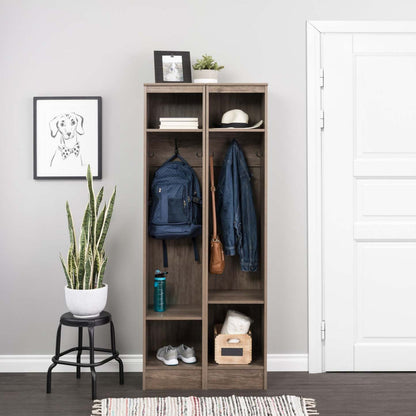Narrow Entryway Organizer - Drifted Grey|Meuble étroit pour organiser l'entrée - gris délavé