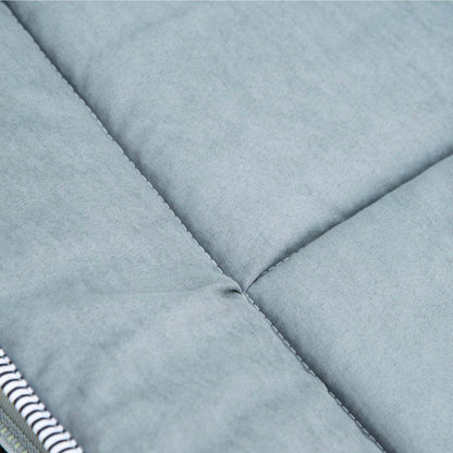 Lit de camping pliant Outsunny pour adultes avec matelas et oreiller gris clair