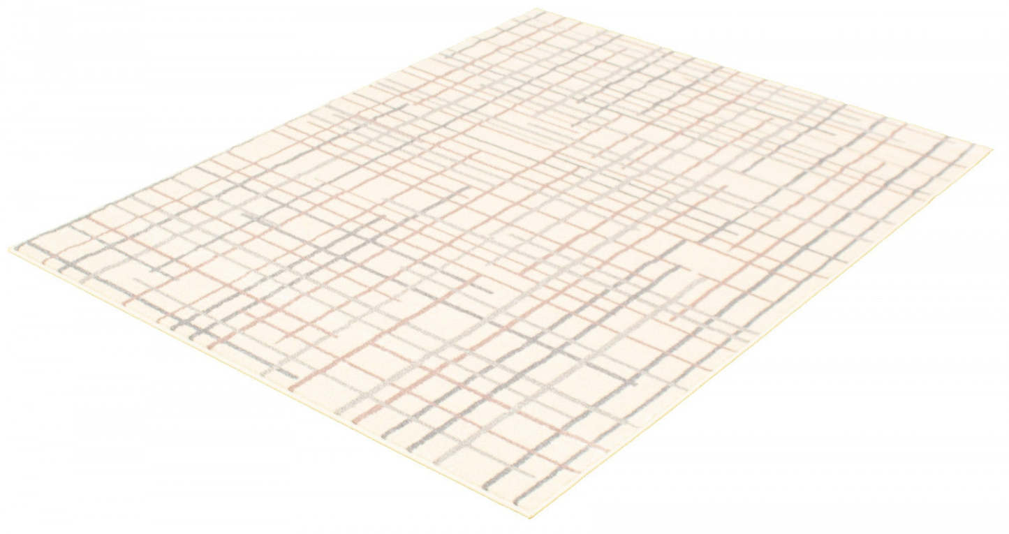 Tapis Taite crème-argent - 3'11 x 5'7|Carpette Taite crème-argent - 3 pi 11 po x 5 pi 7 po| D29WJN1J