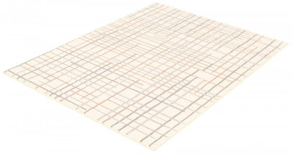 Tapis Taite crème-argent - 3'11 x 5'7|Carpette Taite crème-argent - 3 pi 11 po x 5 pi 7 po| D29WJN1J