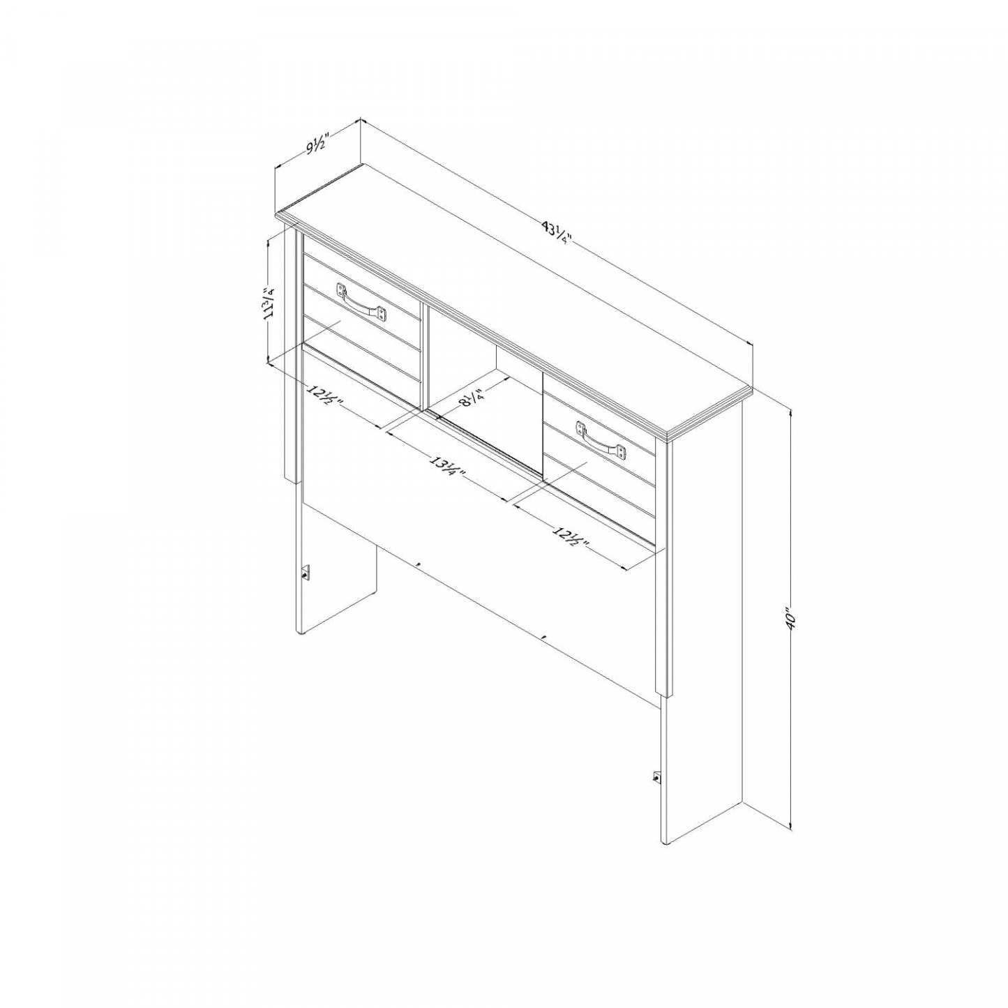 Tête de lit bibliothèque Ulysse avec rangement et portes coulissantes - Myrtille | Ulysse Tete De Lit Bibliotheque Avec Portes Coulissantes - Myrtille
