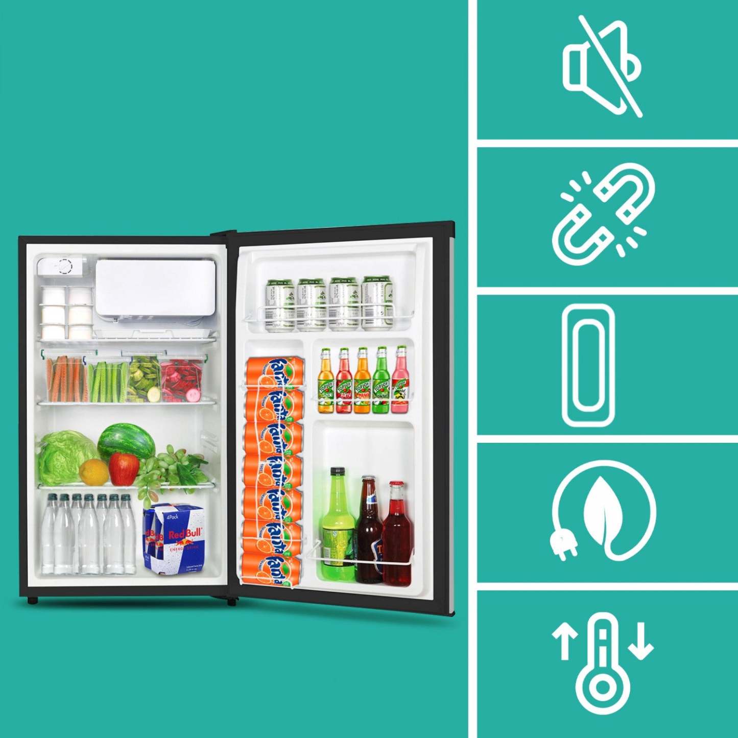 Koolatron 4,4 Cu. Fort. Réfrigérateur compact|Réfrigérateur compact Koolatron de 4,4 pi3