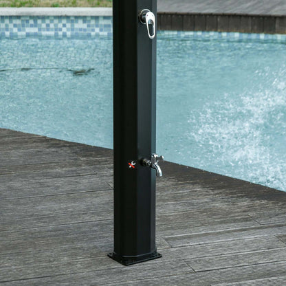 Douche solaire extérieure Outsunny de 7 pieds pour piscine de jardin