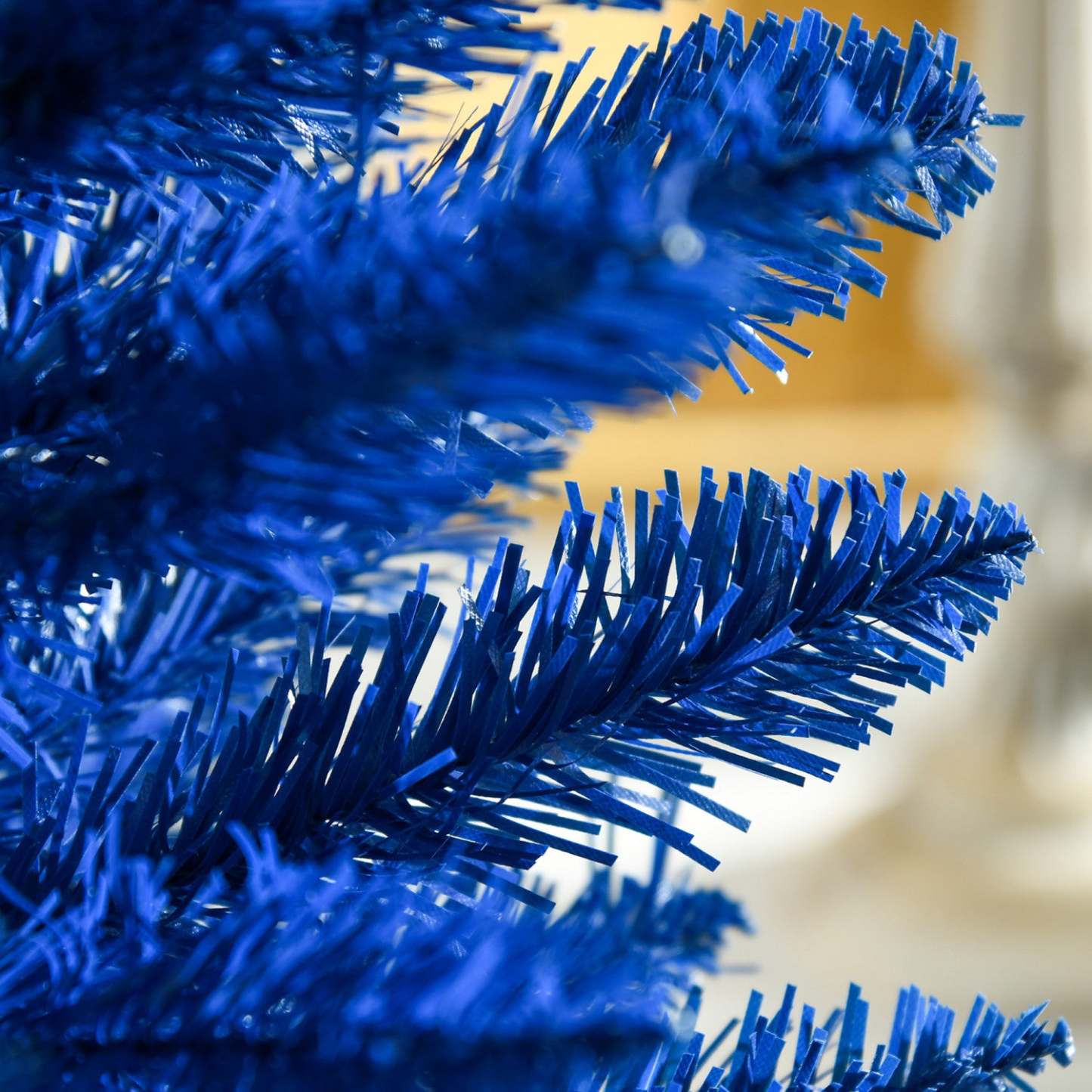 Homcom Pencil Artificial Christmas Tree, Pencil Xmas Tree, Deep Blue|Homcom Sapin De Noël Artificiel Fin 5pi, Arbre De Noël, Bleu Profond