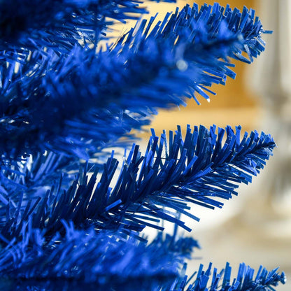 Homcom Pencil Artificial Christmas Tree, Pencil Xmas Tree, Deep Blue|Homcom Sapin De Noël Artificiel Fin 5pi, Arbre De Noël, Bleu Profond