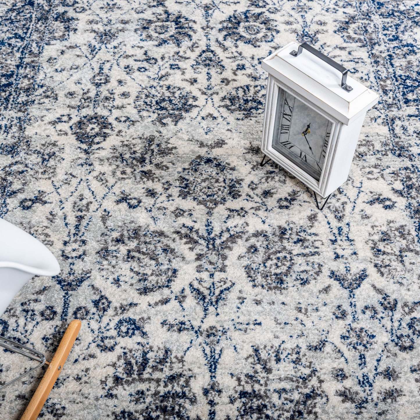 Tapis Roma Fantasia bleu marine 4x6 | Tapis Roma Fantasia bleu marine 4 x 6 | D80GB7LO