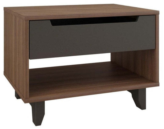 Table de nuit Nordika - Noyer | Table de nuit Nordika - noisette | D08HKX4L