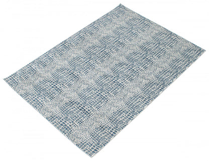 Tapis Kecia Bleu/crème 6'7 X 9'6 Tapis|Carpette Kecia bleue/crème 6 pi 7 po x 9 pi 6 po|D86F726F