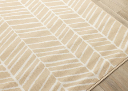 Tapis Florence à motif de chevrons pour l'intérieur - 4 pi 7 po x 6 pi 7 po