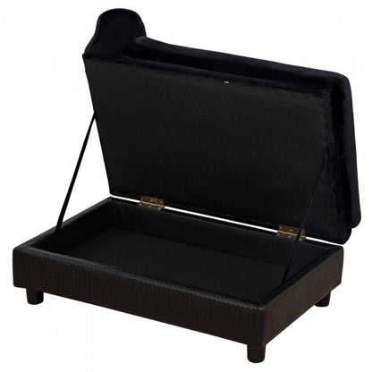 Pawhut Canapé Pour Animal De Compagnie, Canapé Pour Chien, Lit Surélévé Pour Animal De Compagnie Avec Fonction De Rangement