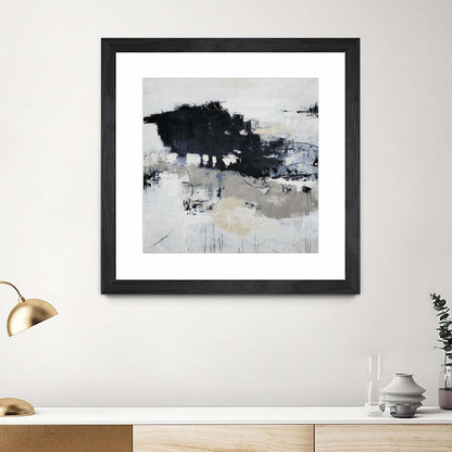 Big Bonanza Matted and Framed Black 36x36 Wall Art|Œuvre d'art murale encadrée noire et mate « Big Bonanza » 36 x 36